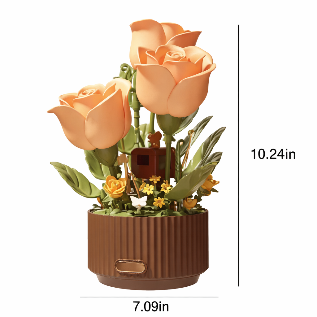 Whispers of Rose – Interactive Blooming Rose Planter