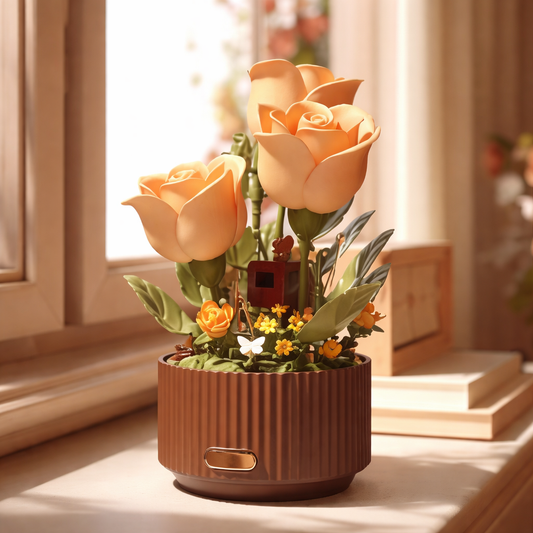 Whispers of Rose – Interactive Blooming Rose Planter